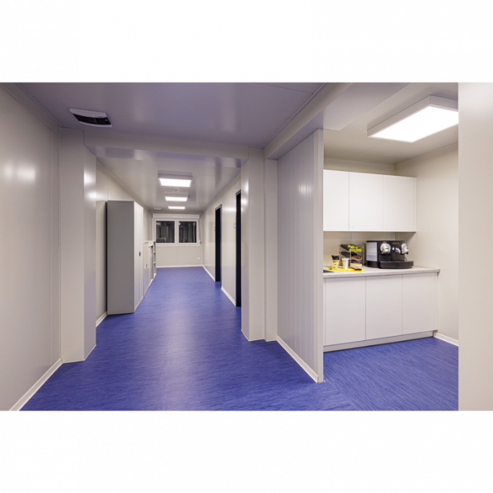 Axenstrasse Edificio container interno cucina Avesco Rent