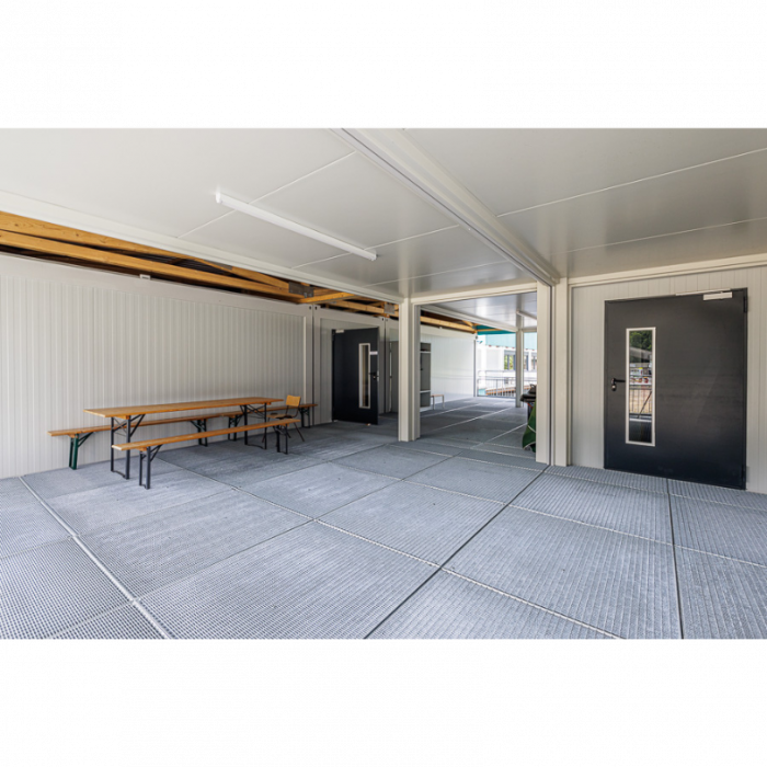 Axenstrasse ingresso Edificio container esterno Avesco Rent