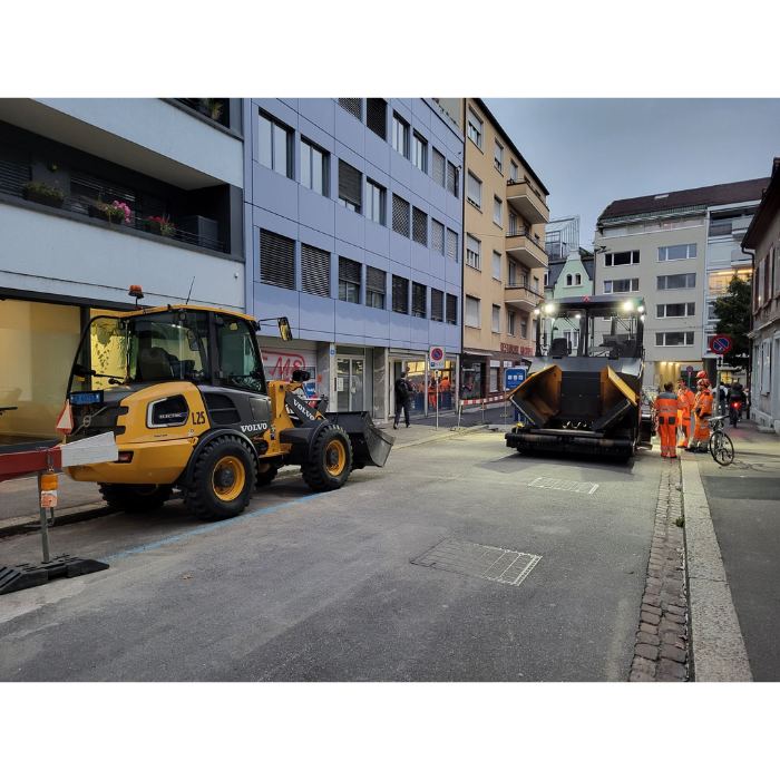 Vollelektrische Baustelle Avesco Rent