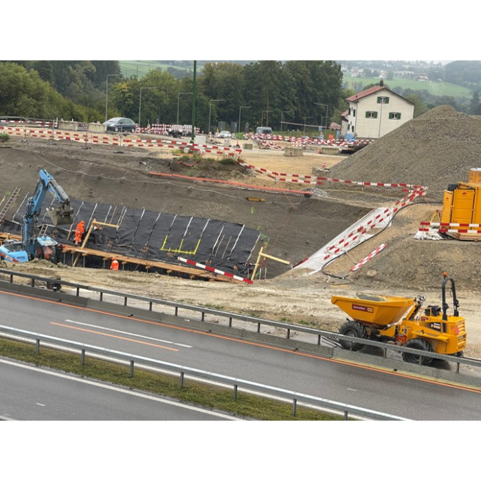 Verbreiterung der Zufahrtsrampen nach Matran