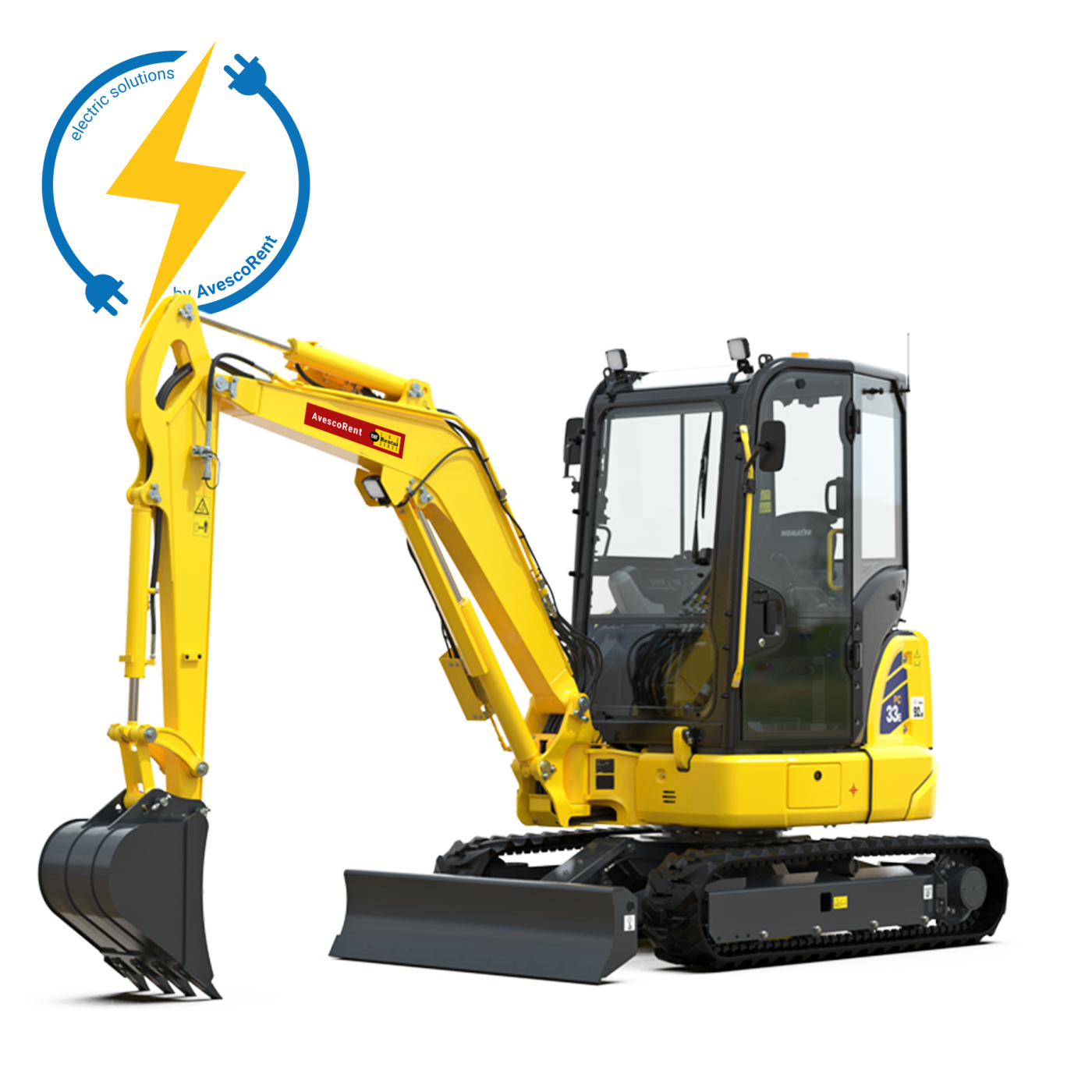 Mieten Sie Ihren Elektro-Mini-Bagger bei Avesco Rent SA