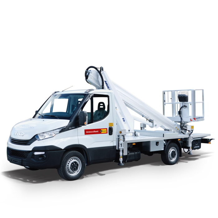 Piattaforma telescopica autocarrata < 16m - Noleggio