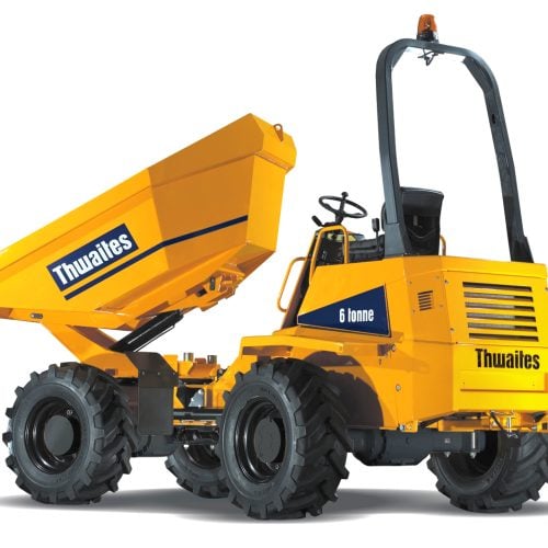 Dumper à pneus Thwaites Mach 763 vue frontale