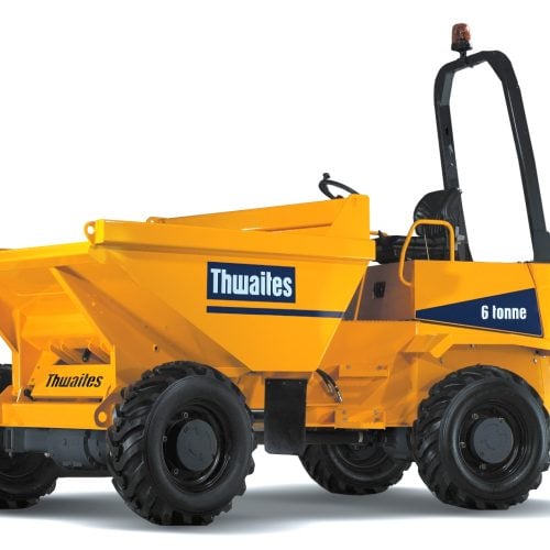 Dumper à pneus Thwaites Mach 763 vue latérale droite
