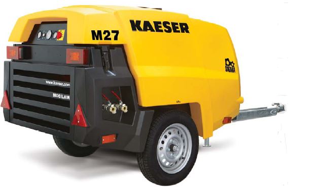 Compresseur mobile KAESER m27 vue d'ensemble
